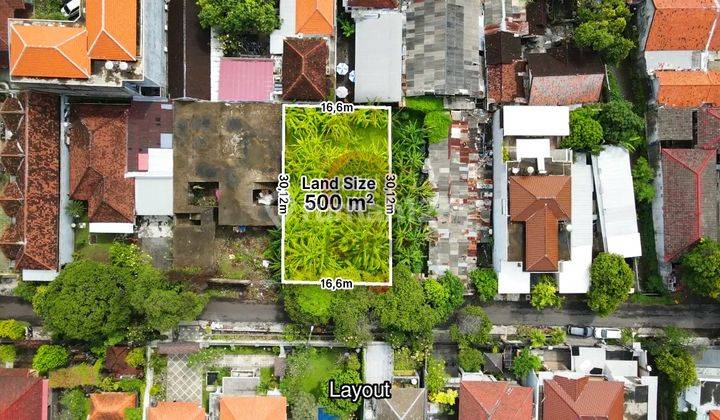 Affordable Land 500m2 in Premium Ciung Wanara Renon Area Wide Road Access Suitable for Private Home 1