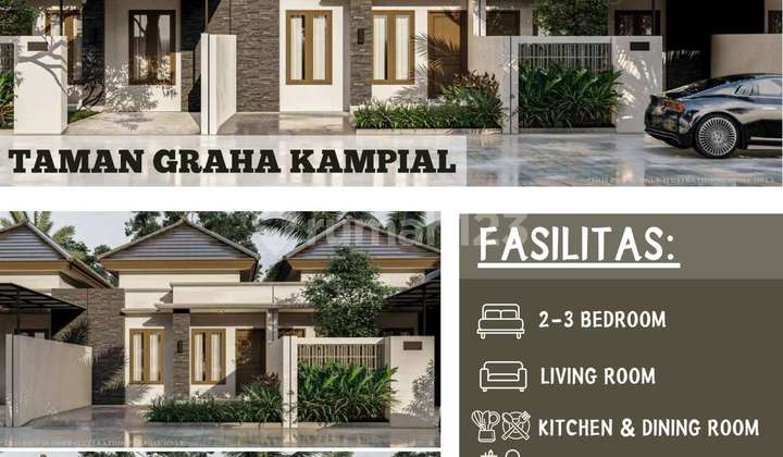 Rumah Baru Indent Murah 1 Lantai di Kampial Nusa Dua SHM Akses Jalan Lebar Dekat Poltekpar Nusa Dua