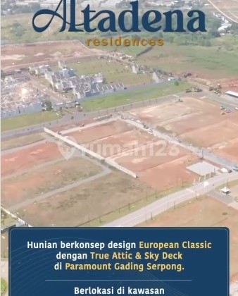 Kawasan Hijau Gading Serpong! Investasi Cerdas di Bsd! Cluster Altadena Mulai 3,5 M