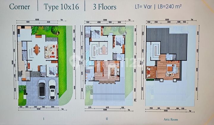Premium Home Altadena 2 Floors + Attic High-Value Investment Gading Serpong Paramount 2