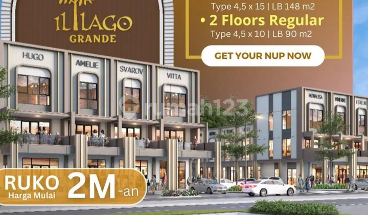 Ruko ILLAGO GRANDE 3 lantai tipe Reguler dan Alfresco Gading Serpong Ruko ILLAGO GRANDE 3 lantai tipe Reguler dan Alfresco Gading Serpong