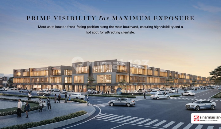 Terbaru Ruko Exquis - Investasi Jangka Panjang, Cocok untuk Restoran, Kantor, atau Klinik