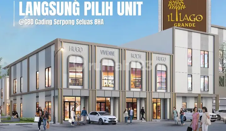 Price 2.8 free VAT Location Gading Serpong Cheapest Price RUKO IL LAGO