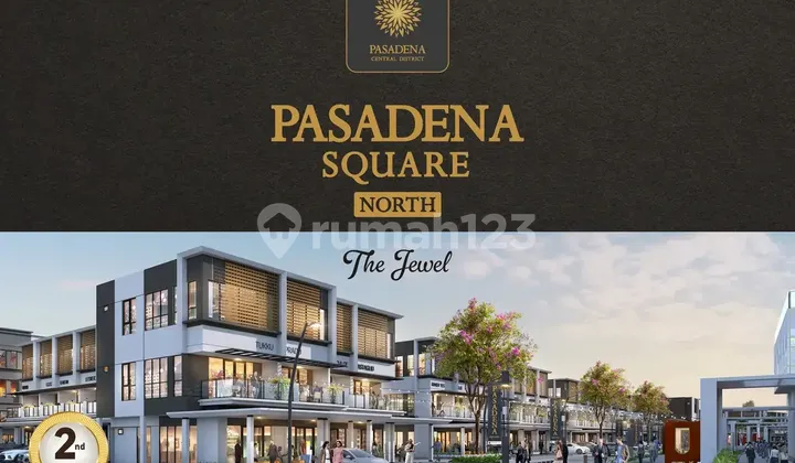 Posisi Paling Prime Row Jalan 50 Dp 0% Pasadena Square North Ruko 3 Lantai