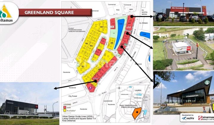 Djual Tanah Kavling Komersial Di Sentra Bisnis Deltamas Cikarang