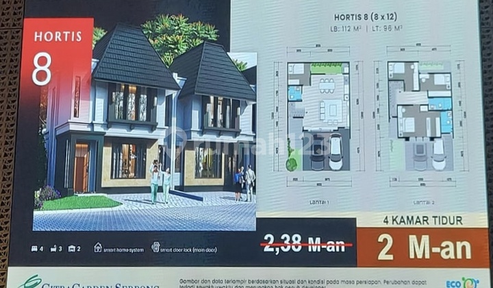Rumah Baru 2 Lantai Citra Garden Serpong Hortis 2