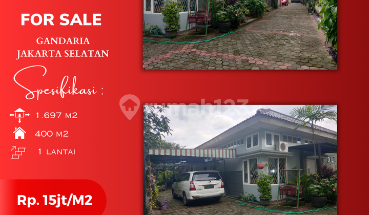 Dijual Cepat! Rumah Luas Strategis di Gandaria Selatan, SHM