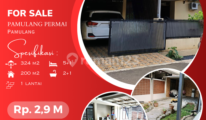 Rumah Dijual di Pamulang Permai SHM Lokasi Bagus