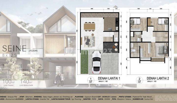 42 Unit Rumah Inden 2 Lantai Baru Setraduta Riverside  2