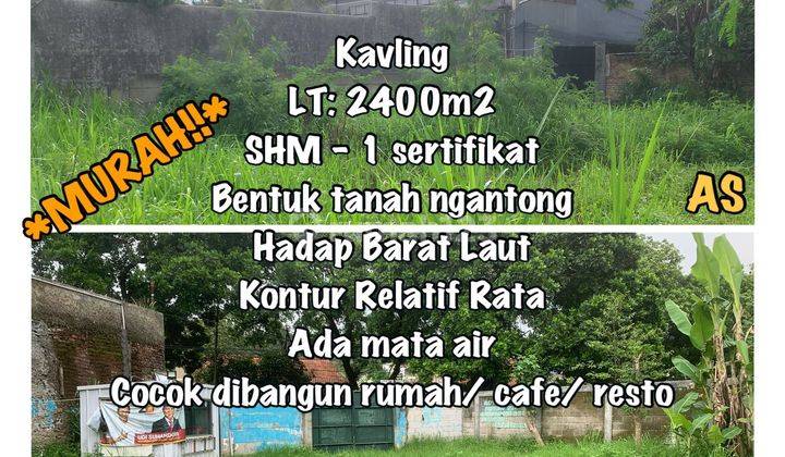 Tanah di Sayap Hegarmanah 2400 m² SHM 1