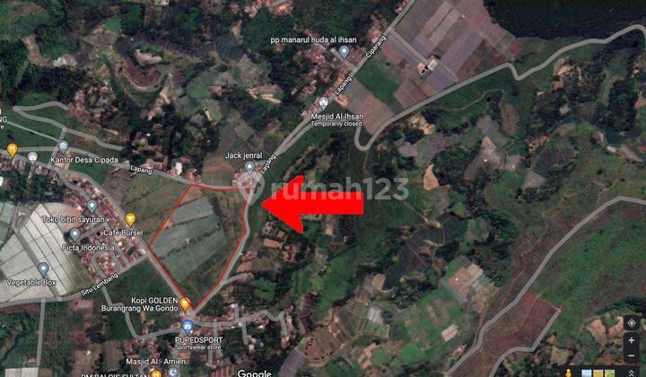 Tanah di Cipada Cikalong Wetan SHM 3,4HA  2