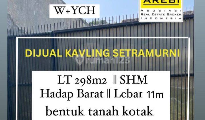 Tanah di Komplek Setra Murni 298 m² SHM 1