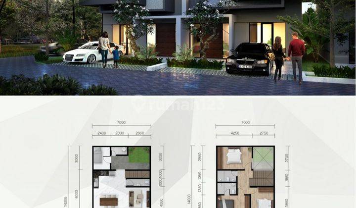 Rumah Baru di Cluster Kopo Harmonis 2 Lantai SHM Timur 2