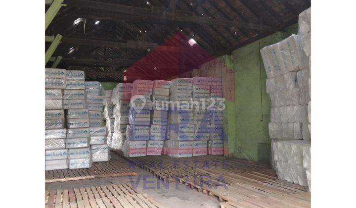 Tanah Dijual Beserta Bangunan Gudang Berada Dipinggir Jalan Raya atau Posisi Nol Jalan 2