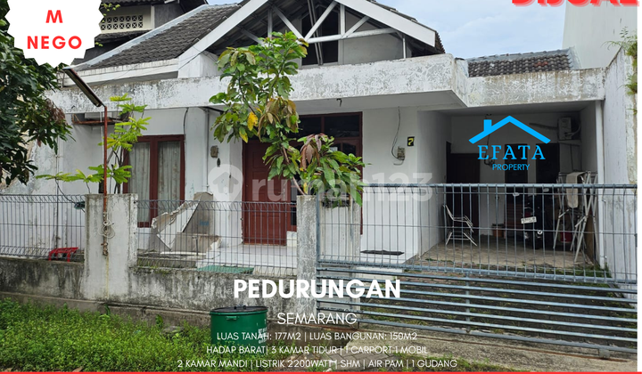 Rumah Siap Huni, 1 Lantai, Dekat Fasilitas Kesehatan, di Pedurungan 1