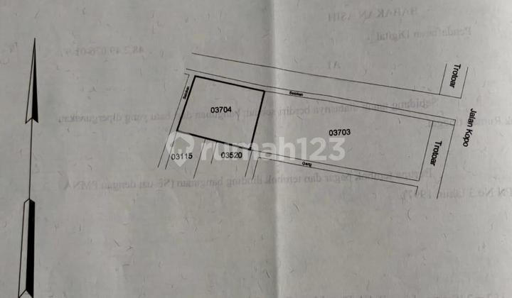 HITUNG TANAH!! JUAL RUMAH SAYAP KOPO, jalan 2 mobil 