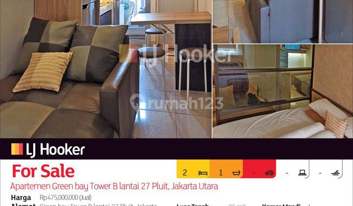 Apartemen Green Bay Tower B Lantai 27 Pluit, Jakarta Utara 2