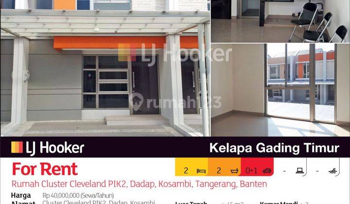 Rumah Cluster Cleveland Pik2, Dadap, Kosambi, Tangerang, Banten 2