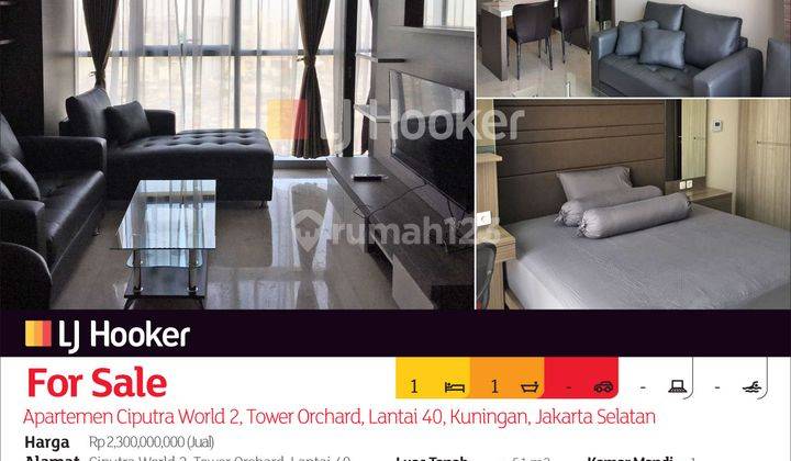 Apartemen Ciputra World 2, Tower Orchard, Lantai 40, Kuningan, Jakarta Selatan 2