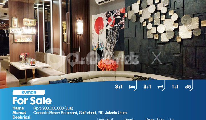 Rumah Concerto Beach Boulevard, Golf Island, Pik, Jakarta Utara 2