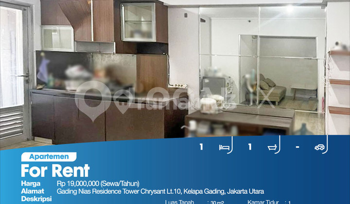 Gading Nias Residence Tower Chrysant 10th Floor, Kelapa Gading, North Jakarta 2