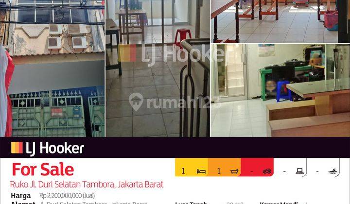 Ruko Jl. Duri Selatan Tambora, Jakarta Barat 2