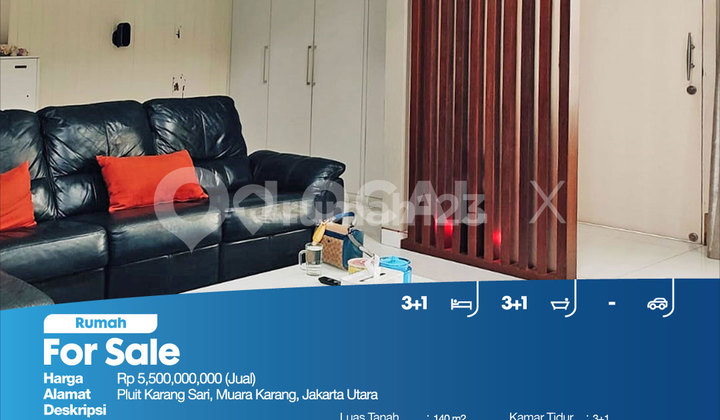 Rumah Pluit Karang Sari, Muara Karang, Jakarta Utara 2