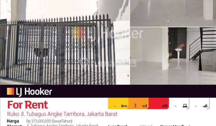 Ruko Jl. Tubagus Angke Tambora, Jakarta Barat 2