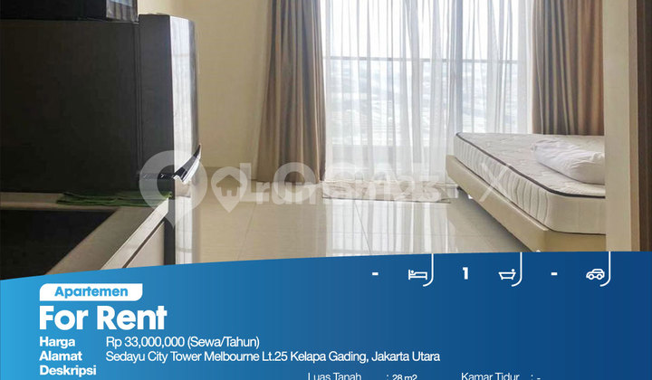 Sedayu City Tower Melbourne 25th Floor, Kelapa Gading, North Jakarta 2