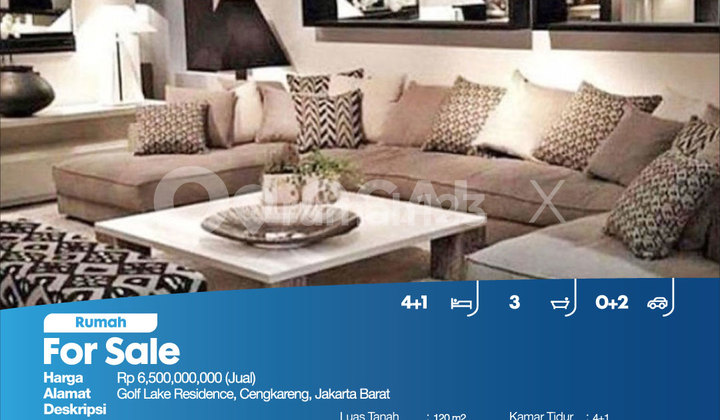 Rumah Golf Lake Residence, Cengkareng, Jakarta Barat 2