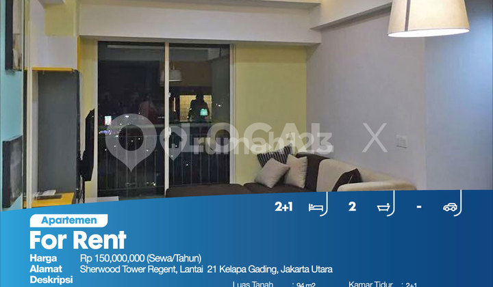 Apartemen Sherwood Tower Regent, Lantai 21 Kelapa Gading, Jakarta Utara 2