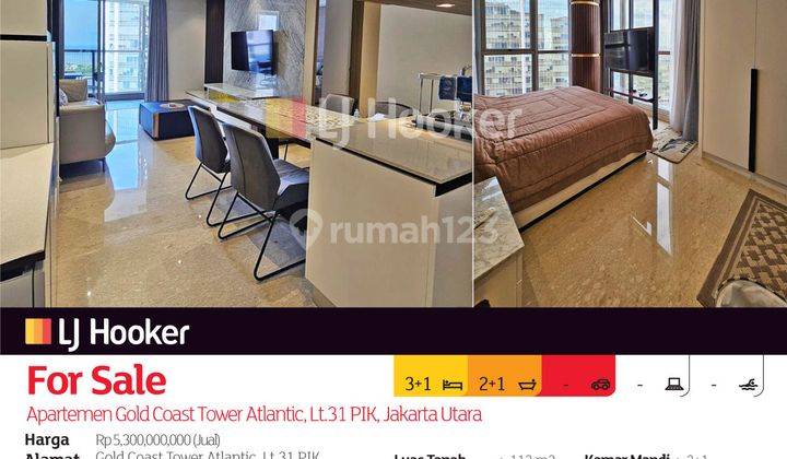 Apartemen Gold Coast Tower Atlantic, Lt.31 Pik, Jakarta Utara 2