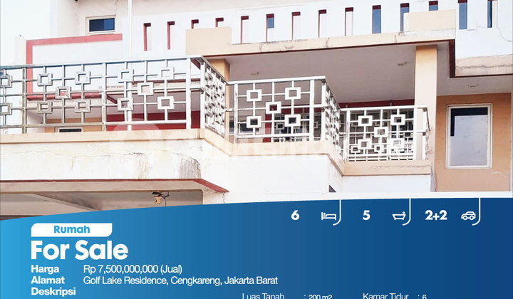Rumah Golf Lake Residence, Cengkareng, Jakarta Barat 2