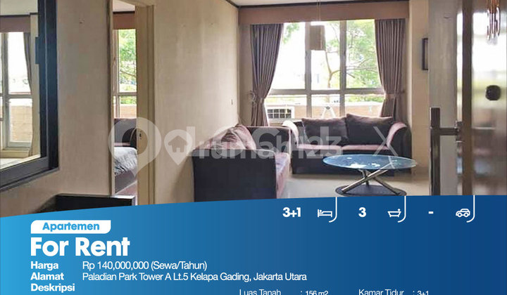 Apartemen Paladian Park Tower A Lt.5 Kelapa Gading, Jakarta Utara 2