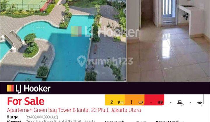 Apartemen Green Bay Tower B Lantai 22 Pluit, Jakarta Utara 2