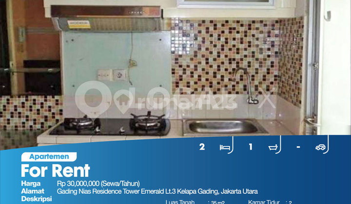 Gading Nias Residence Tower Emerald 3rd Floor, Kelapa Gading, North Jakarta Apartment 2