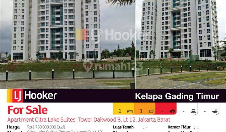 Apartemen Citra Lake Suites, Tower B, Lantai 12, Jakarta Barat 2