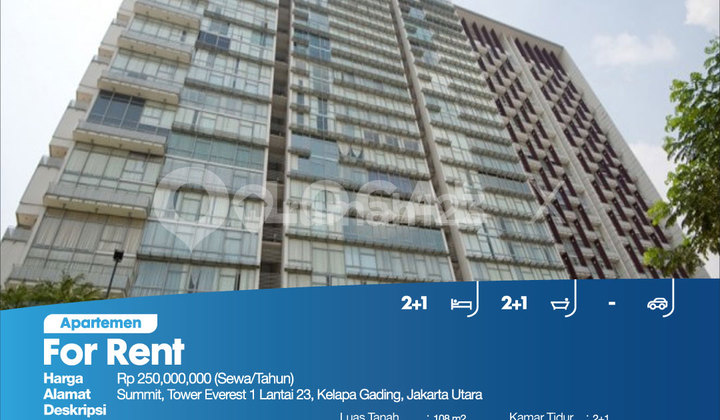 Summit Apartment, Everest Tower 1, 23rd Floor, Kelapa Gading, North Jakarta 2