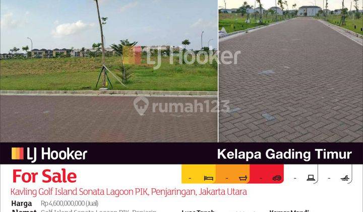 Kavling Golf Island Sonata Lagoon Pik, Penjaringan, Jakarta Utara 2