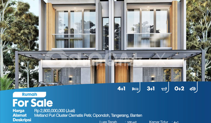 Metland Puri Cluster Clematis Petir House, Cipondoh, Tangerang, Banten 2