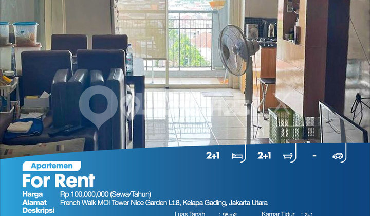 French Walk Apartment Moi Tower Nice Garden 8th Floor, Kelapa Gading, North Jakarta 2