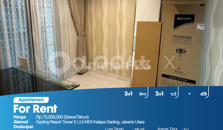 Gading Resort Moi Tower E 5th Floor, Kelapa Gading, North Jakarta 2