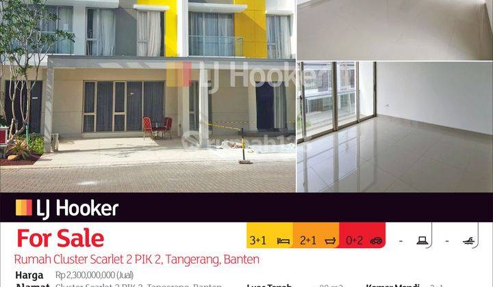 Rumah Cluster Scarlet 2 Pik 2, Tangerang, Banten 2