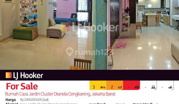 Rumah Casa Jardin Cluster Dianela Cengkareng, Jakarta Barat 2