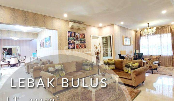 Rumah mewah design klasik modern full furnish dalam cluster di area prime Lebak Bulus 1