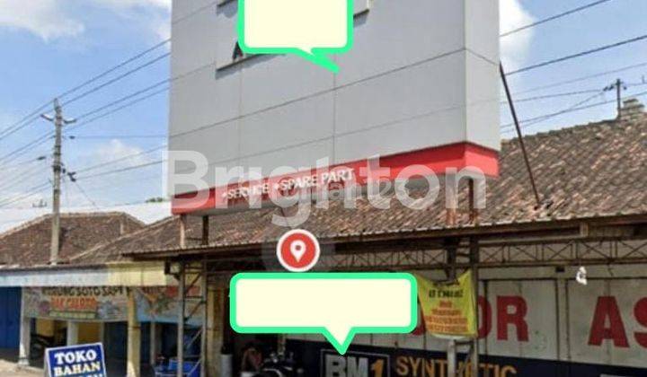 TURUN HARGATANAH PEKARANGAN LEBAR DEPAN 15 METER, PINGGIR JALAN SOLO BAKI, COCOK UNTUK DIBANGUN RUKO, BANGUNAN UNTUK SHOWROOM, DAN INVESTASI INDOMARET 1