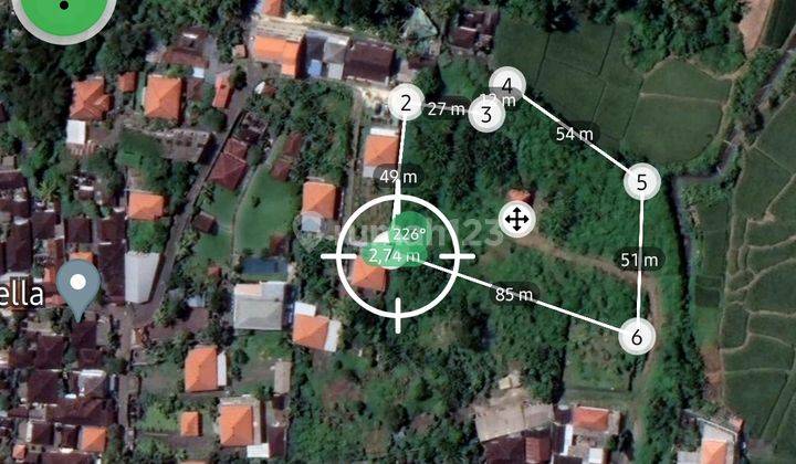 Dijual sebidang tanah kosong zona kuning lokasi luk luk sempidi badung cocok untuk perumahan/gudang akses 6 meter 14