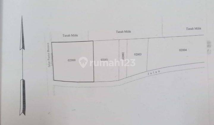 Dijual tanah komersil di Jalan raya berawa canggu badung bali SHM 2