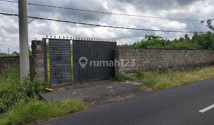 A piece of land for sale on the edge of Baha Mengwi Badung main road 1