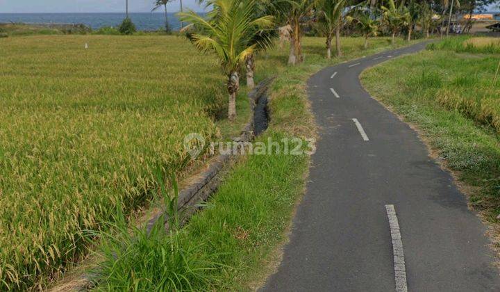 Dijual sebidang tanah lokasi dekat pantai masceti view sawah dan pantai cocok untuk villa jarak dari pantai 200 meter 1